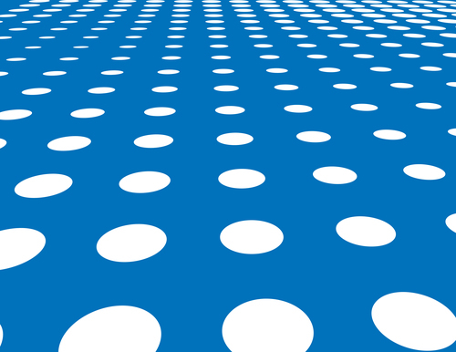 Blue background with white dots